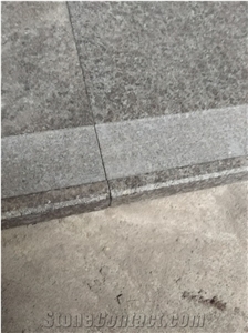 G684 Old Stone Stair Treads With Rebate Fuding Black Pearl Granite