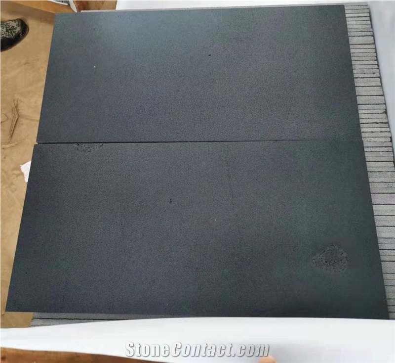 Hainan Bluestone Black Slab Floor Tiles