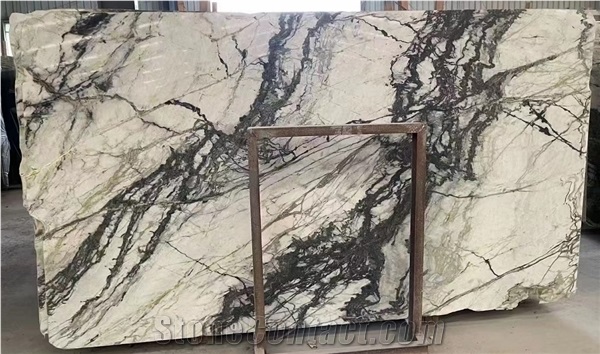 Ice Calacatta Moonlight Marble Slabs Floor Tiles