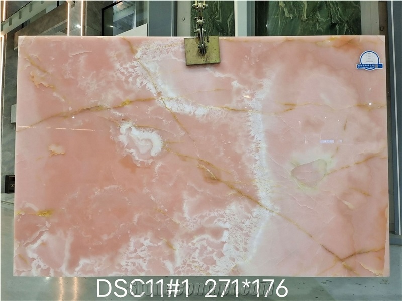 Pink Onyx Factory Supply Slabs