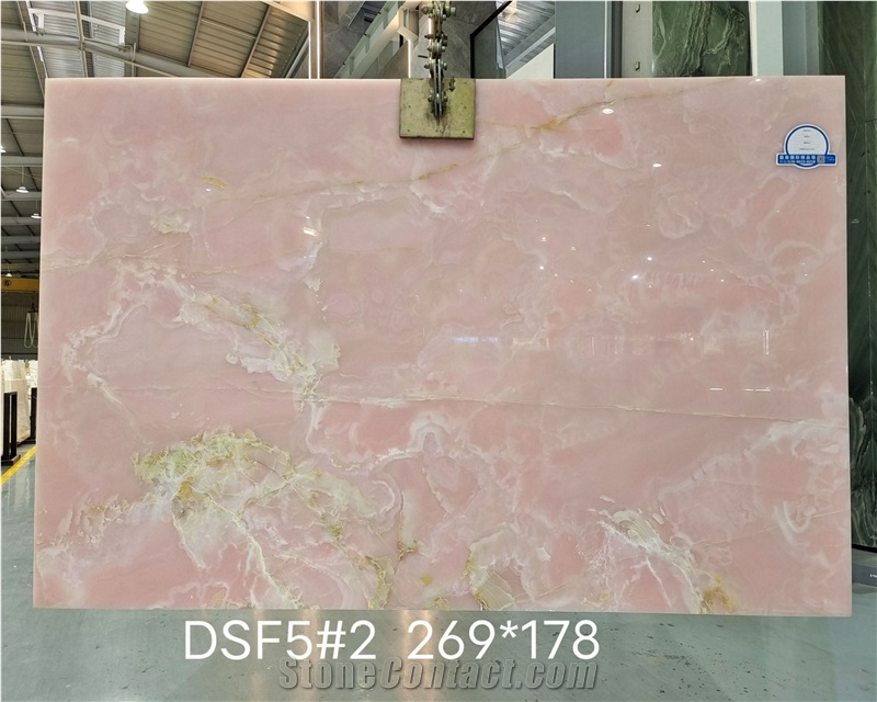 Pink Onyx Factory Supply Slabs