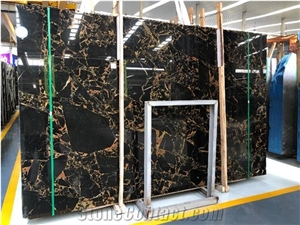 Portoro Gold Marble French Pattern Bathroom Tiles
