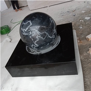 Rolling Sphere Floating Water Ball Stone Fountain