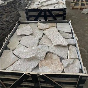 White Sandstone Loose Stone Wall Cladding Flagstone