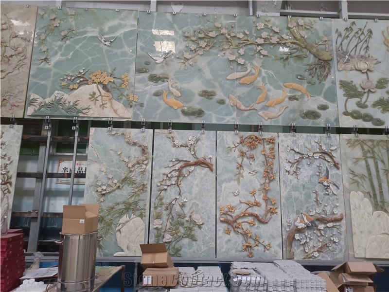 Onyx Jade Indoor Wall Relief