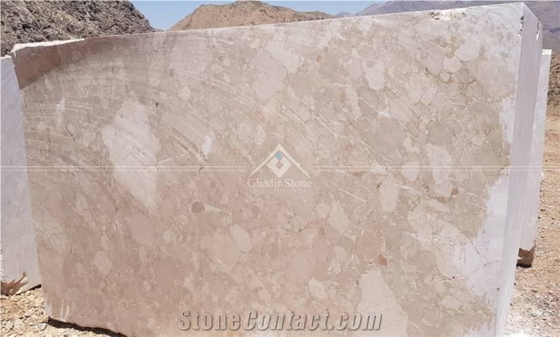 Cream Konglomera Marble Block