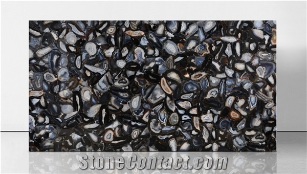 Agate Black Eye Semiprecious Stone Slabs