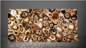 Agate Chocolate Semiprecious Stone Slabs