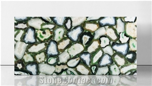 Agate Green Eye Gemstone Semiprecious Stone Slabs