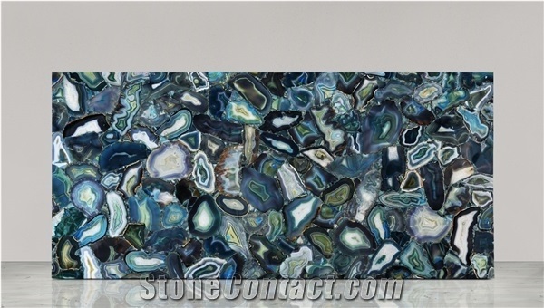 Agate Mint Gemstone Semiprecious Stone Slabs