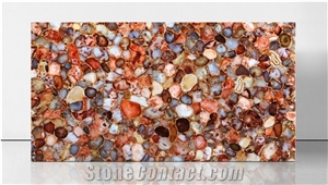 Agate Red Cezanne Gemstone Semiprecious Stone Slabs
