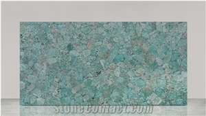 Amazonite Green Gemstone Slabs, Semiprecious Stone Slabs