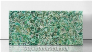 Fluorite Green Gemstone Slabs, Semiprecious Stone Slabs