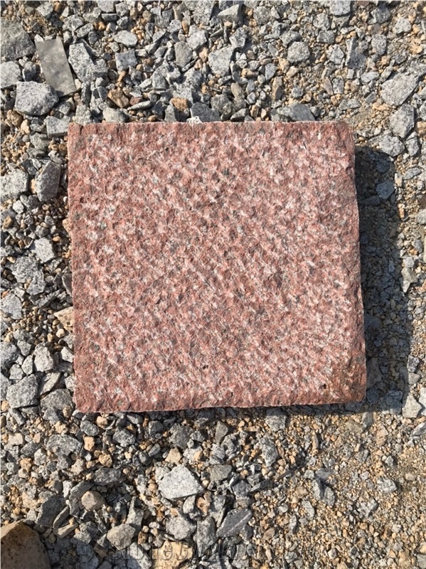Pink Granite Paving Cobblestone
