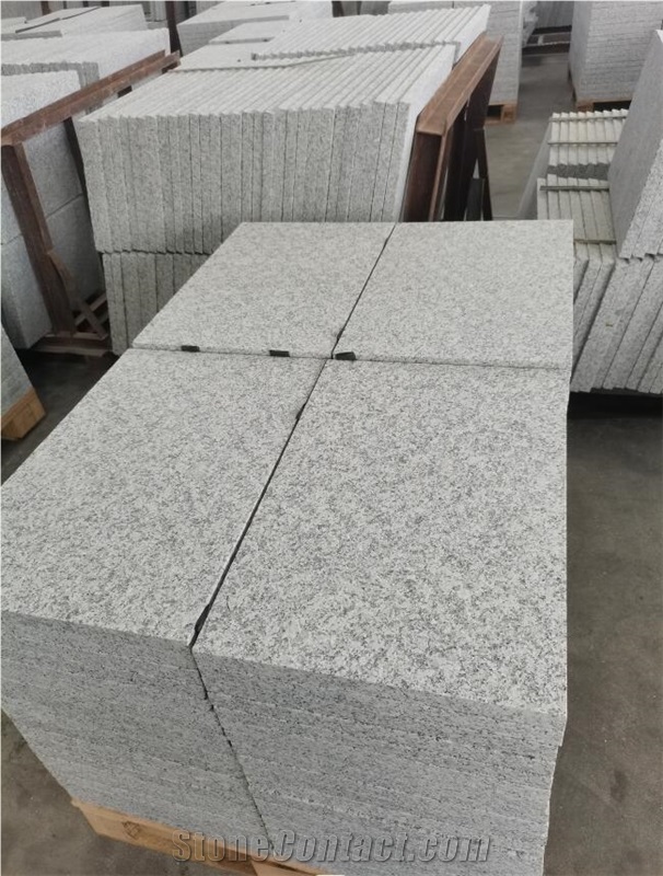 HB G602 Hubei Grey Granite Flamed Paver Tile