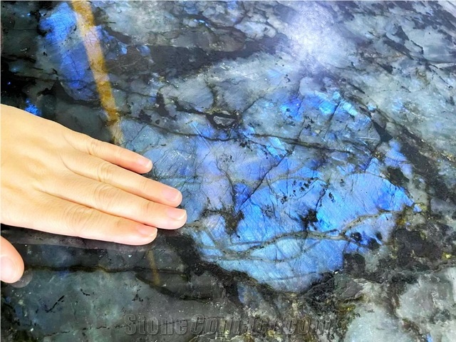 Labradorite Lemurian Blue Granite Slabs