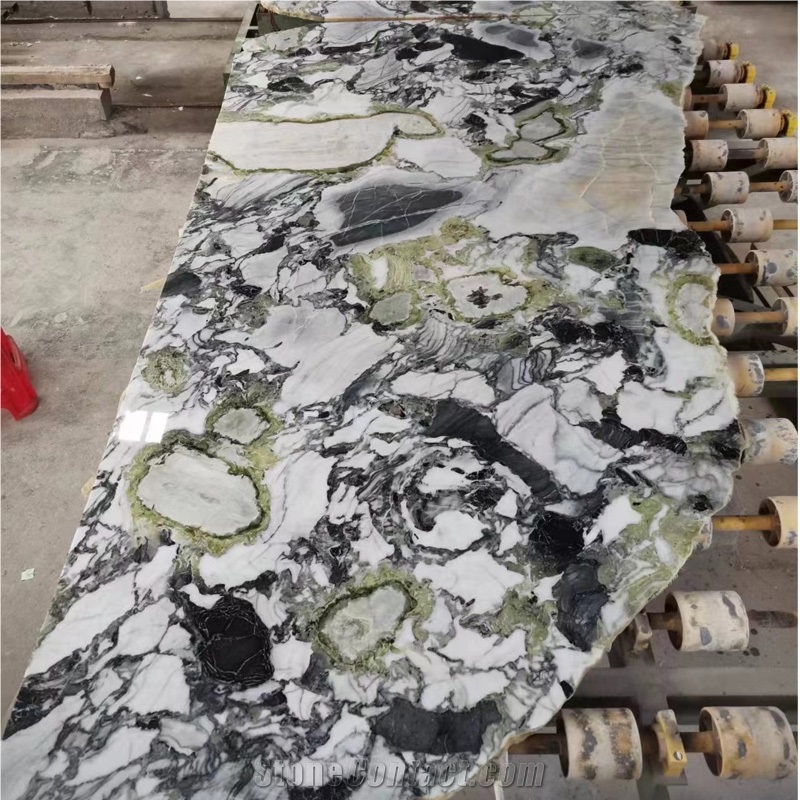 Cold Jade Green Marble Ice Green Marble Slab