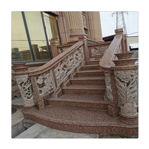 Balmoral Red Granite Stair Pattern With Customized Design