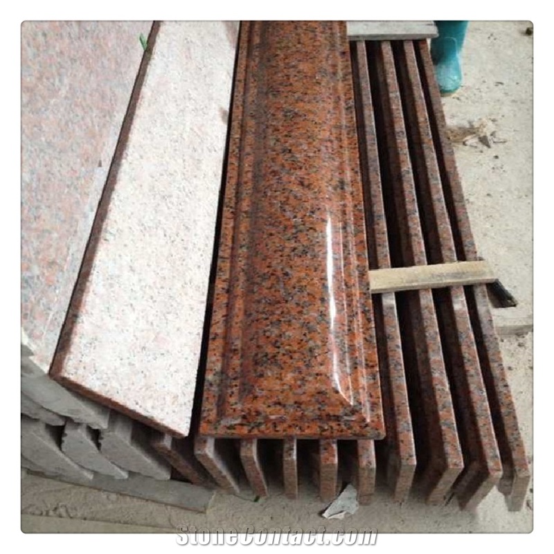 Balmoral Red Granite Stair Pattern With Customized Design