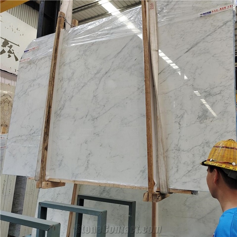 Oriental East White Marble Slab Price For Wall Cladding
