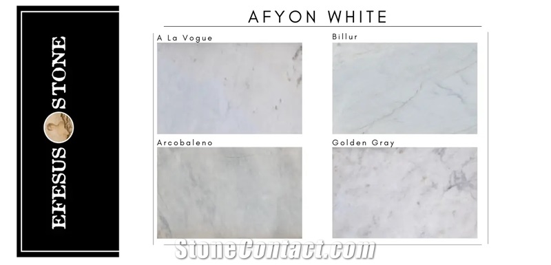 Afyon White Marble Slab