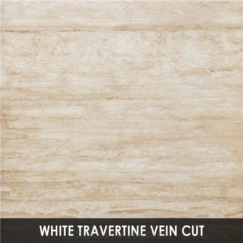 White Travertine, Light Travertine Cross Cut - Slabs
