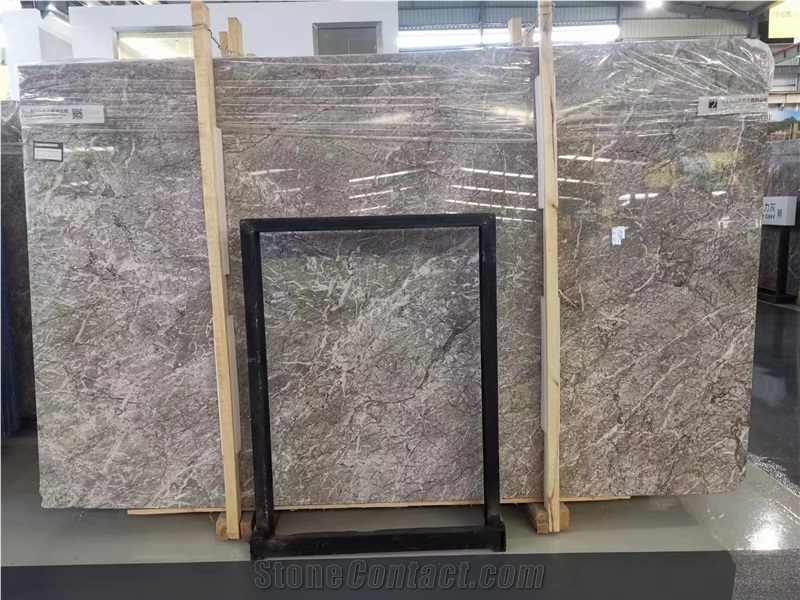 Storm Grey Marble Temple Gray Green Cream Slab In China