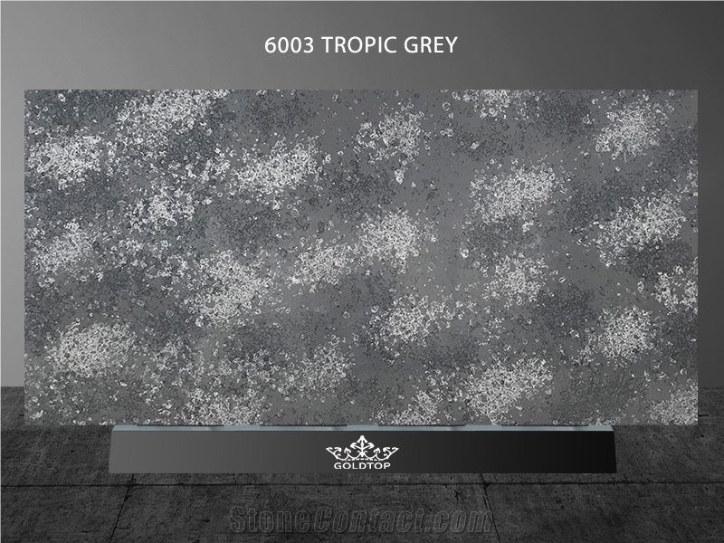 6003 Tropic Grey Quartz Slabs