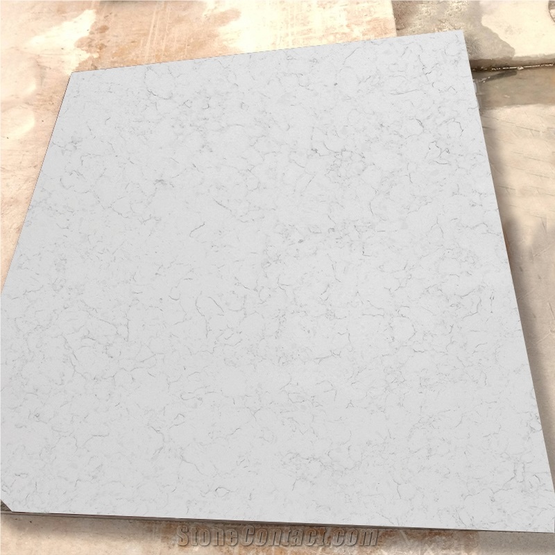 Coarse Carrara Quartz 4032 Vanity Top With Undermounted Sink