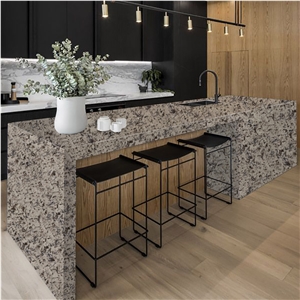 Goldtop OEM/ODM Granding Kashmir Quartz Kitchen Countertops