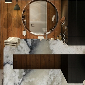 Goldtop OEM/ODM Night Light Quartz Vanity Top For Bathroom