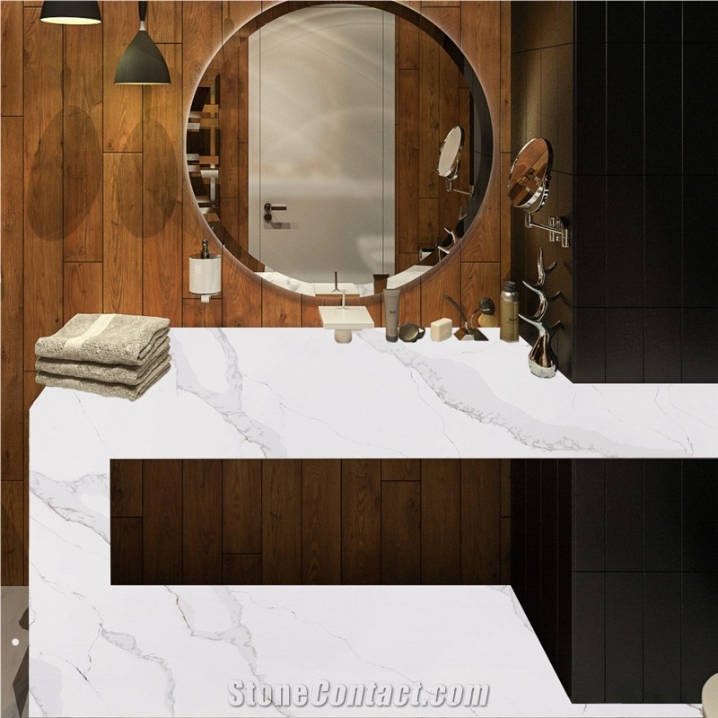 High Quality Quartz Stone Countertop For Bathroom 5067
