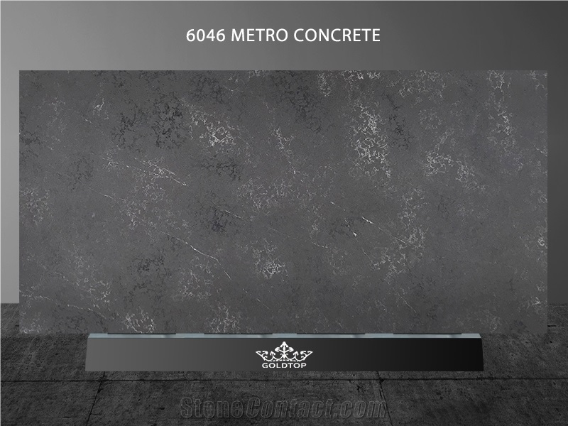 Hot Sale 6046 Metro Concrete Quartz Kitchen Island Tops