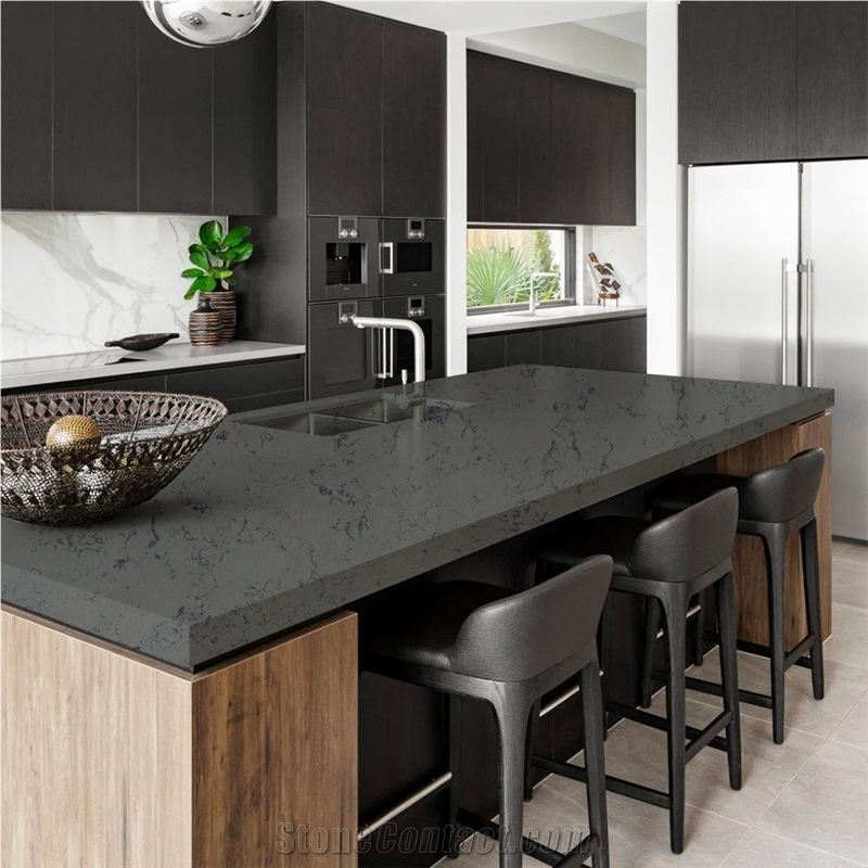 Marble Series 4008 Quartz Kitchen Island Countertop