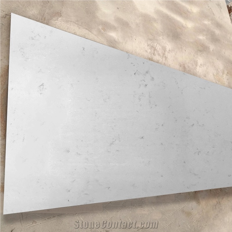 Marble Series 4022 Quartz Vanity Top With Double Basic Sink