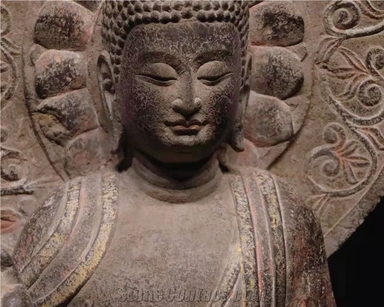 Buddha Statue Chinese Hand Carved Stone Buddha Statue