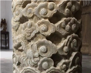 Building Porch Stone Columns Large Natural Stone Columns