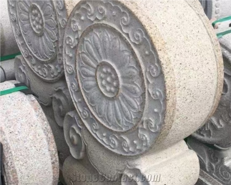 Large Drum Hugging Shaped Bearing Granite Carving BAO GU SHI