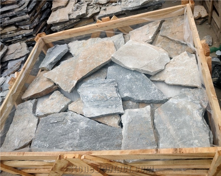 Natural Wall Cladding Slate Ashlar Stone Veneer