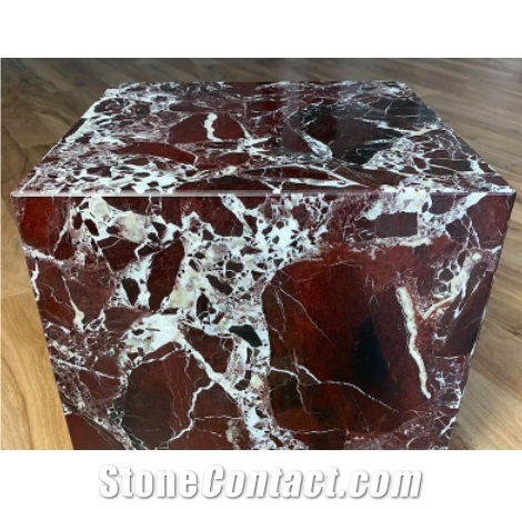 Marble Plinth Stone Coffee Side Table For Villa Home