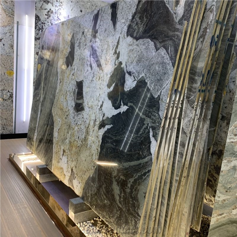 Brazil Natural Black Granite Slabs For Villa Wall Tile