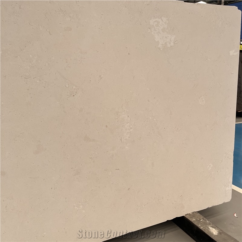 Bursa White Limestone Slab For Villa Wall Design