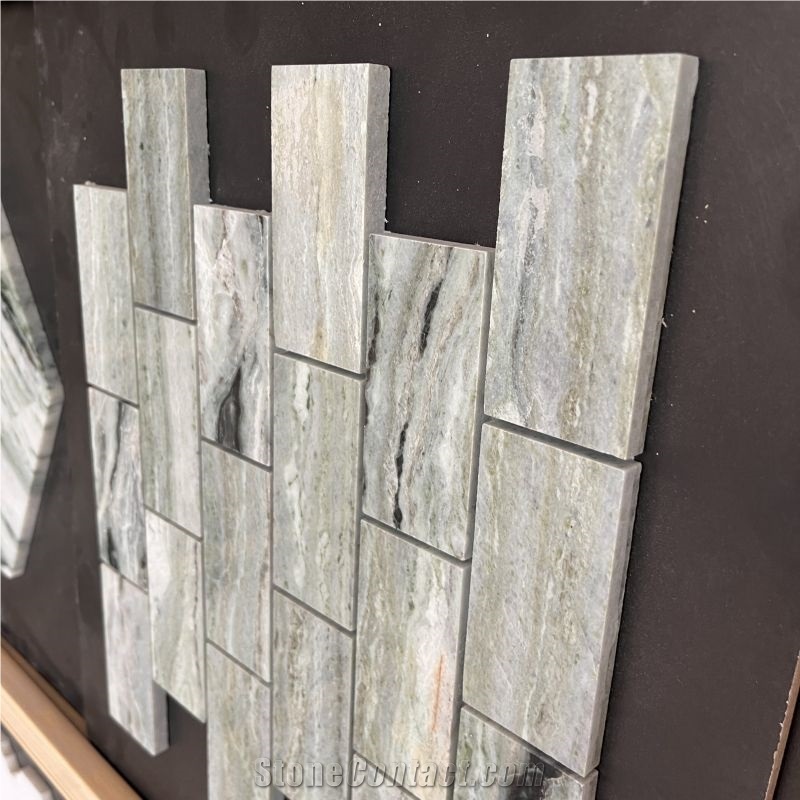 Factory Price Green Marble Mosaic Tiles For Bathroom Walling