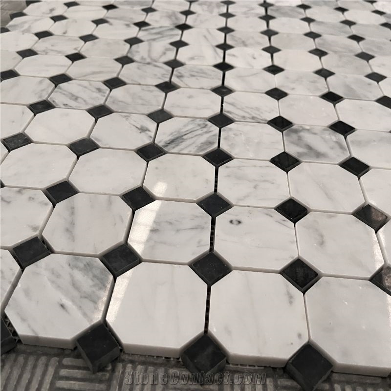 Good Quality Natural White Marble Mosaic Tiles For Walling