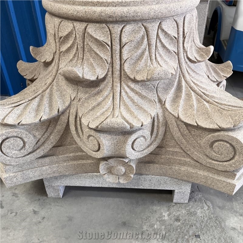 High Quality New Design Granite Column Capital For Building