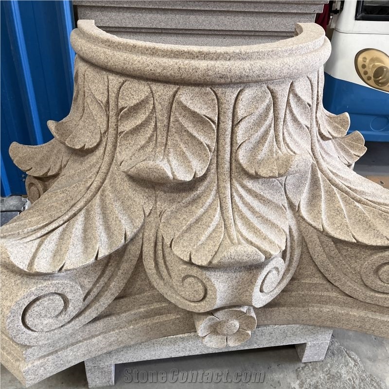 High Quality New Design Granite Column Capital For Building