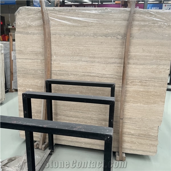 High Quality Silver Grey Travertine Slabs For Exterior Wall