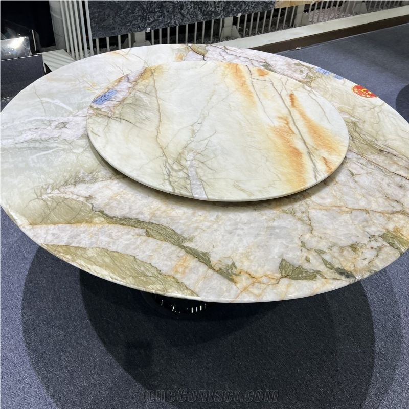 High Quality White Quartzite Table Tops For Villa Decor