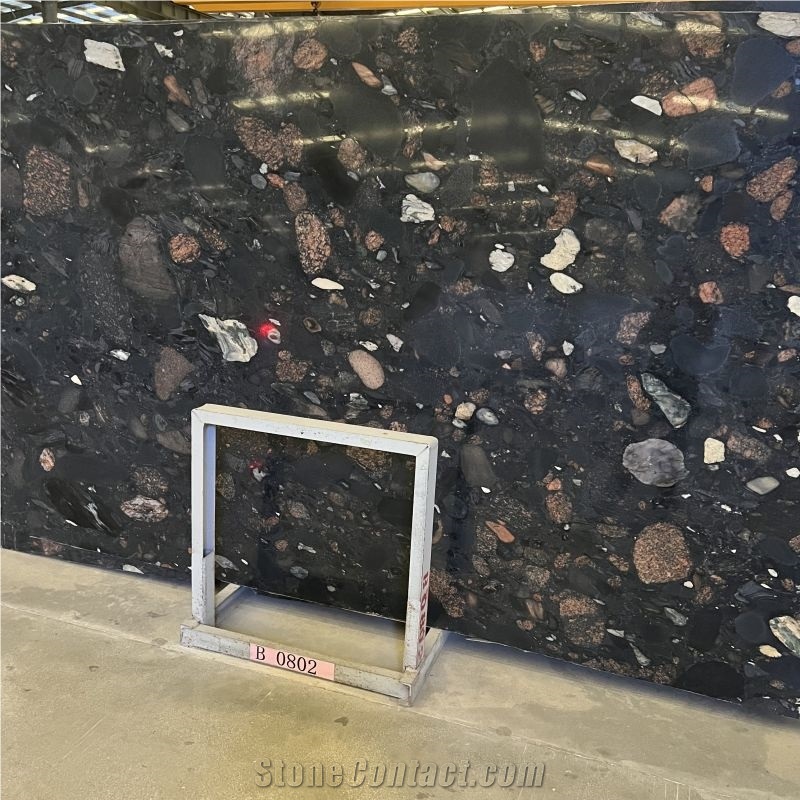 Inani Black Marinace Granite Slabs For Bathroom Wall Tiles