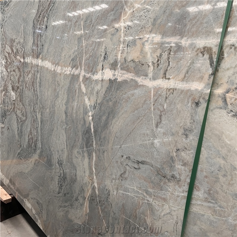 Natural Amazonia Brown Marble Slab For Hotel Wall Tile Decor